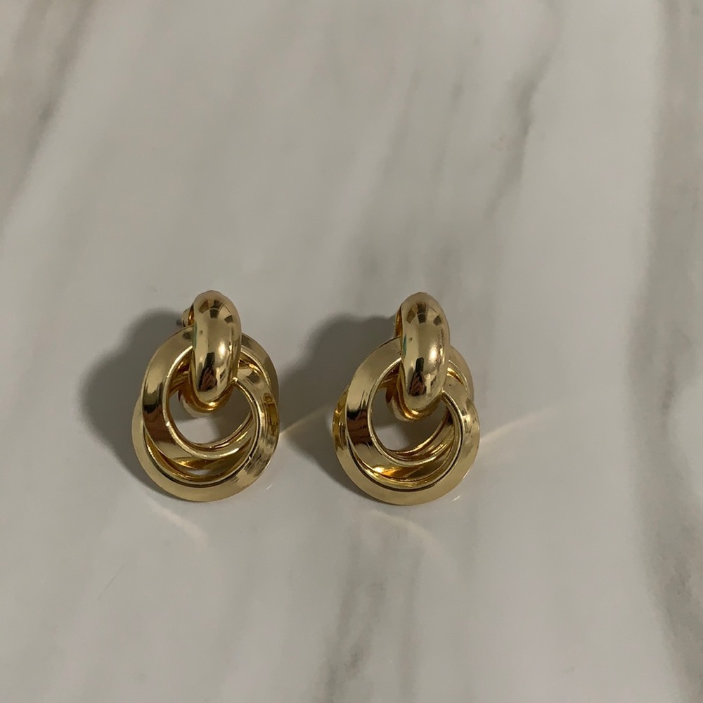 Gold Knot Earrings